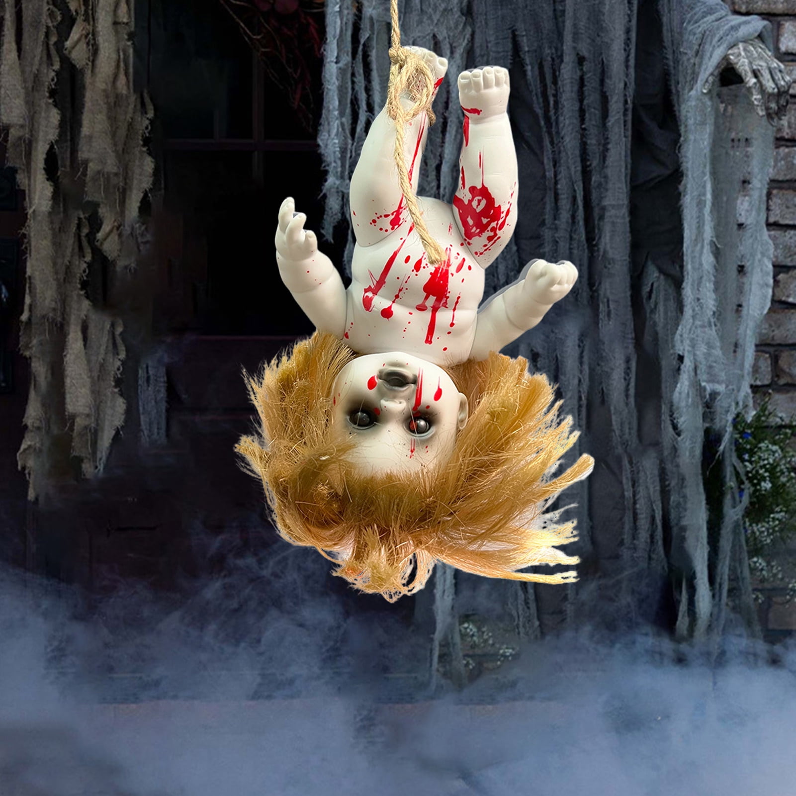 Sarkoyar Halloween Creepy Doll DIY Scary Zombie Baby Dolls Haunted