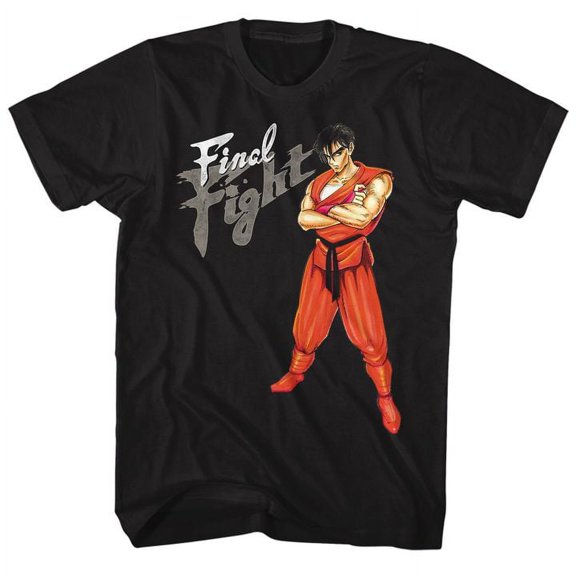 Final Fight Guy Black Adult T-Shirt 5Xl
