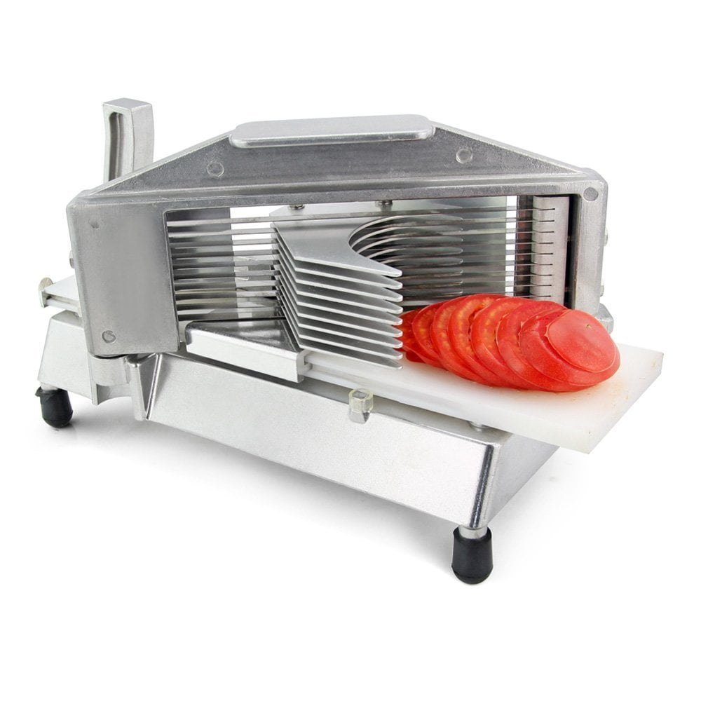 BENTISM Commercial Tomato Slicer 1/4 Heavy Duty Tomato Slicer Tomato  Cutter with Built in Cutting Board for Restaurant or Home Use