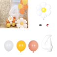 thumbnail image 1 of 30inch Daisy Number Balloon Set，White Daisy Flower Balloon Daisy Party Decorations，Birthday Party Decorations, 1 of 8