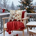 thumbnail image 6 of YIKA Christmas Tree Snowflake Reindeer Pillowcase Christmas Pillow Cover Holiday Decoration Sofa Decoration Linen Pillow Home Sofa Holiday Decoration Pillow Cover 45x45cm A, 6 of 7