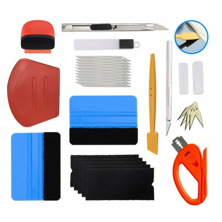  REEVAA Window Tint Kit Car Window Tint Tools Car Winshield Back  Window Tinting Tools with Bulldozer Squeegee Scrubber Paddle Squeegee  Window Tint Squeegee Small Squeegee for Glass Film Install : Automotive