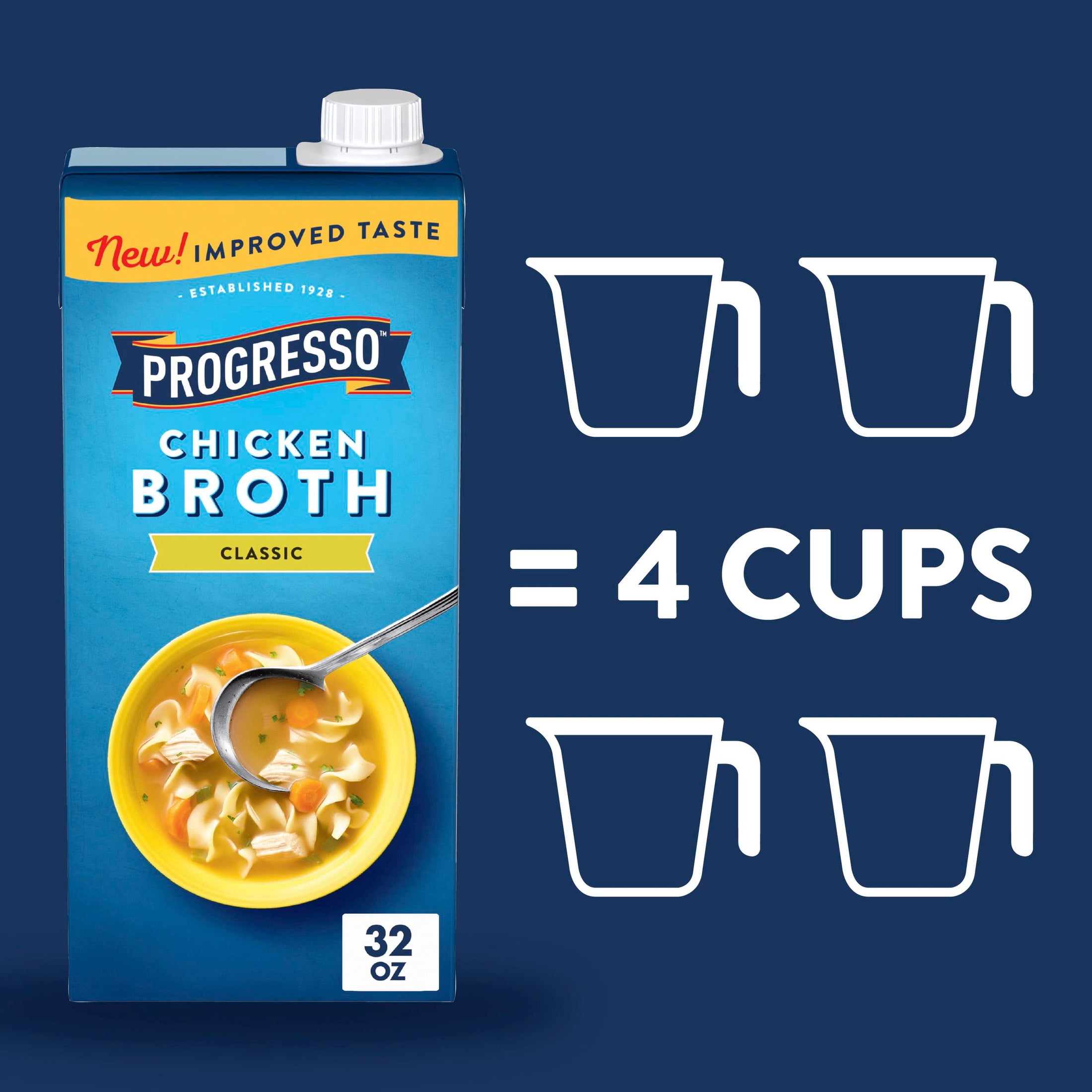 Progresso Chicken Broth, Classic, Gluten Free, 32 oz