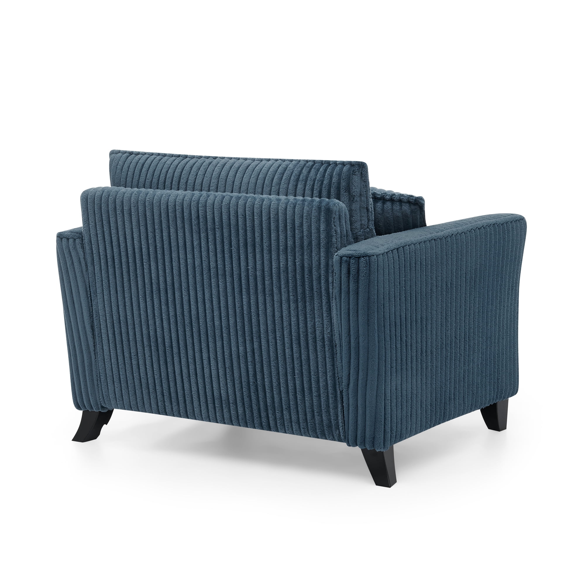 Leumius Accent Chair Armchair,Comfy Upholstered Single Sofa Chair with 2 Pillow for Living Room,Bedroom,Blue