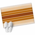 thumbnail image 2 of Burnt Orange Ombre Stripe Bathroom Mats 2x3 FT, Non Slip Small Kitchen Mat, Farmhouse Striped Gradient Washable Soft Backed Front Door Throw Rugs Non-Shedding Indoor Outdoor Doormat for Entryway Sink, 2 of 8