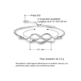 thumbnail image 4 of Fina Pulsera Amor Infinito Plata 925 Con Corazones Ajustable Xtellar plateado, 4 of 4