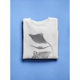 thumbnail image 3 of Grey-Scale Stingrays Iii. Sweatshirt Men -Studio W Designs, Male 5X-Large, 3 of 4