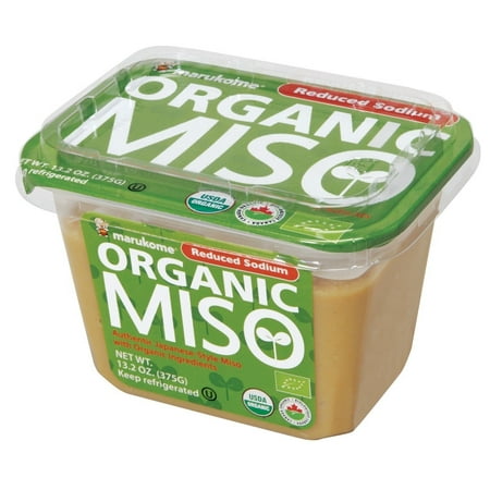 Marukome Organic Broth Reduced Sodium Miso 13.2 Ounce Pack of 1