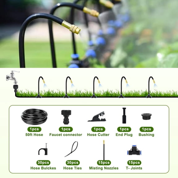 DIY Garden Irrigation Kit (4/7 or 5/8) - Automatic Flower Watering System