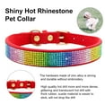 thumbnail image 3 of Reheyre Shiny Fashion Pet Collar - Rhinestone Wear-resistant Loop Necklace for Dogs - Small, Medium, Large, 3 of 8