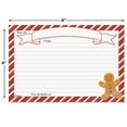 thumbnail image 5 of Current Gingerbread Man Christmas Recipe Cards - Set of 24 Regular Lined Holiday Index Cards, 4" by 6", 5 of 5