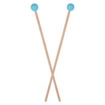 Worgeous Xylophone Mallet Hammer Maple Wood Blue 1 Pair 10In