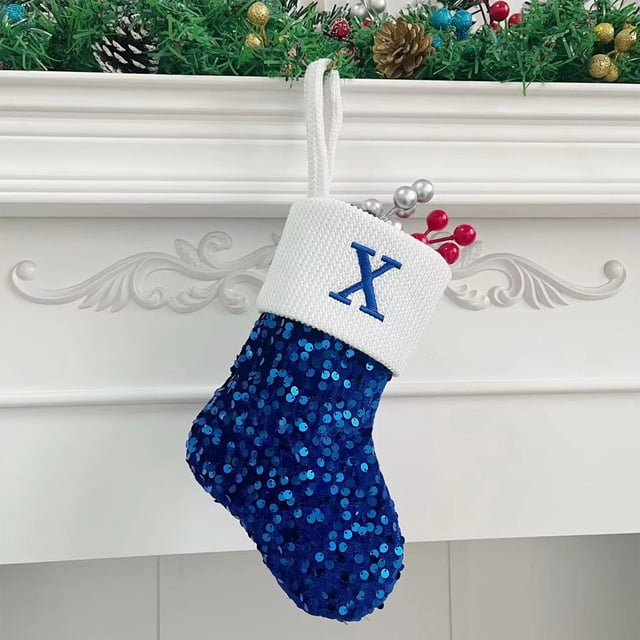 Calcetines con letras navideñas, calcetines sólidos de lana con colgante, adornos navideños, bolsas de regalo, calcetines para mujer.
