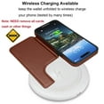 thumbnail image 6 of Ebizware for iphone 15 Plus Phone Case, Leather Wallet Case with Credit Card Cash Holder for Women Men Magnetic Folio Flip Kickstand Cover for iphone 15 Plus [Brown], 6 of 8