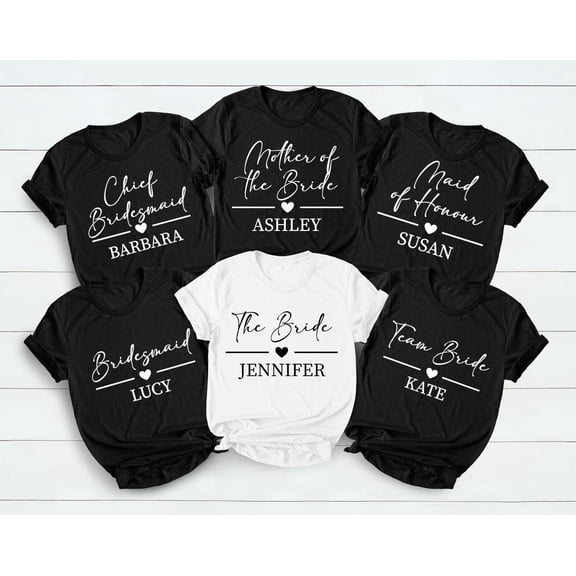Bachelorette Party Shirts Bride Gift Team Bride Shirt Hen Party Wedding Party Tees Persona
