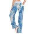 thumbnail image 5 of X-Large Women's Comfy Casual Pajama Pants Stretch Fabric Suitable for Yoga Pants Hippie Pants，The Best Holiday Gifts for Women Watercolor Bubble Pattern, 5 of 7