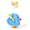 thumbnail image 2 of JHyouerji Goose Outfit Teacher Dress Costume Blue Polka Dot with Ruler Apple and Glasses for Porch Lawn Goose Statue Yard Decor, 2 of 7