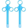 thumbnail image 1 of 2Pcs Lube Applicator Syringes, Tube Launcher Shooter Reusable Lubricant Oil Injector Propeller Lube with Smooth Round Cap Syringes for Men Women Blue, 1 of 7