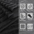 thumbnail image 2 of SUNDEREY Hallway Runner Rug 2'x6' Washable Bathroom Rug Runners, Cotton Woven Kitchen Runner Rugs with Tassel, Farmhouse Tufted Rainbow Bedroom Runner Rug for Laundry Entryway,Dark Grey, 2 of 7