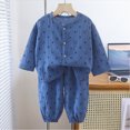 thumbnail image 2 of NOLDARES Toddler Boys Pajamas 2 Pieces Long Sleeve Top and Pants Set Cotton Print Pjs Sleepwear Jammies Fall Winter 6-12 Months 12-24 Months 2t 3t 4t 5t 6t 7t 8t 9t Children,Blue,9-10 Y, 2 of 4