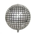 thumbnail image 3 of Globos de bola de discoteca de 22 pulgadas, globos de papel de aluminio 4D, decoraciones de fiesta plateadas, globos de papel de aluminio Mylar para suministros de decoración de fiestas con temática, 3 of 3