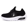 thumbnail image 2 of Zapatillas deportivas sin cordones Nautica para niños pequeños, negras y blancas, 11, 2 of 6