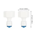 thumbnail image 3 of 6pcs Water Filter Fitting Adapter Plastic Filter Plumbing Quick Connect Pipe Connector, 3 of 7