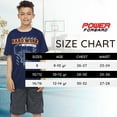 thumbnail image 4 of Boys Youth Big Kids Athletic Active Performance Sports 4 Piece Graphic T-Shirt Top and Basketball Short Set, 4 of 6