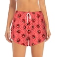thumbnail image 2 of Salouo Ladybugs On Red Polka Dot Print Women's 2 in 1 Running Shorts Double-Layer Shorts Athletic Workout Gym Yoga Shorts Running Shorts for Women-Small, 2 of 7