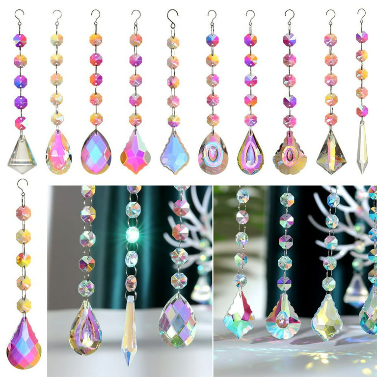 1pcs Chakra Crystal Faceted Ball Prism Rainbow Suncatcher Chandelier  Hanging Pendants Beads Home Garden Wedding Decor Crystals - AliExpress