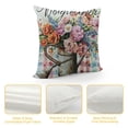 thumbnail image 4 of PHYHOO Spring Pillow Cover - ' ' with Pastel Plaid, Farmhouse Rustic Decorative Cushion Case for Home and Living Spaces White, 4 of 5