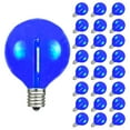 thumbnail image 2 of Novelty Lights 1W G40 Blue Globe LED Light Bulb, Shatterproof, 2 of 9