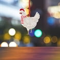 thumbnail image 4 of Navidad Adornos Colgantes Pollo De Madera Con Bufanda Sombrero De Navidad Colgante Colgante Decoraciones Para El Hogar Decoración De Vacaciones Minnieouse HA041683-03, 4 of 6