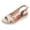 Red, variant on Espadrilles for Women Peep Toe Retro Floral Print Wedge Sandals Casual Slingback Heels Summer Casual Dress Shoes Blue Size 8