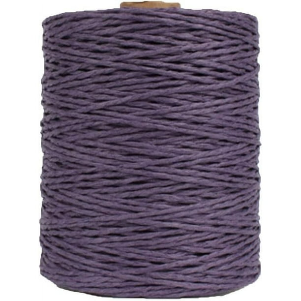 Zhuge Hilo de algodón natural morado para tejer a crochet, hilo para tejer a crochet, hilo de paja para tejer a crochet, materiales para tejer, 280 metros/306 yardas