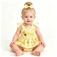 thumbnail image 2 of Yibosean Baby Girls' Bee 1st Birthday Dress Romper 2-Pc set with Headband,0-12Months, 2 of 6
