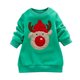 thumbnail image 5 of Gibobby Blusas Para Niñases Suéter de manga larga para bebé pequeño, camisas, blusa con estampado de de manga larga de Navidad, sudadera y cálida （Verde， 18-24 Meses), 5 of 5