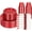 Red Glitter, variant on WELLIFE FESTIVE 210 Pcs Orange Glitter Dinnerware Set (30 Guest), Includes 30 Dinner & Dessert Plates, 30 rolled napkins with orange cutlery, 30 cups