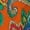 Orange Multicolor Paisley, variant on Women's Sleeveless Printed A-Line Swing Dress with Pockets