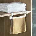 thumbnail image 5 of Cheers.US 2Pcs Modern Towel Bar with Hooks for Bathroom and Kitchen, Brushed Plastic Towel Hanger Over Cabinet, 5 of 8