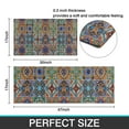 thumbnail image 7 of Brown Traditional Tile Pattern Kitchen Rugs Sets Of 2,Anti Fatigue Kitchen Mat Rugs Non Slip Washable,Decorative Kitchen Floor Mats for Kitchen,Sink,Laundry,17"x30"+17"x47", 7 of 7
