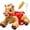 Brown, variant on Xuanlur 12V Unicorn Ride on Toy for Toddlers, Interactive Battery Powered Electric Car w/Glowing Horn & Magic Sounds, Carrot Toy, Comb, Plush Mane, Ride on Horse for Kids Ages 1.5-3 Years Old, Pink
