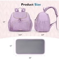 thumbnail image 6 of Diaper Bag Backpack Large Baby Bag for Boys Girls Quilted Travel Diaper Backpack with Changing Pad, Stroller Straps, 6 of 6