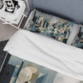thumbnail image 4 of Designart "Reality Transcendence III" Abstract Landscape Bedding Covert Set - Abstract Landscapes Blue Landscapes Bed Set With 2 Shams, 4 of 6