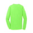 thumbnail image 6 of Port Co Adult Male Men Plain Long Sleeves T-Shirt Neon Green 3X-Large, 6 of 6