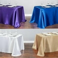 thumbnail image 2 of Nappe Blanche en Polyester Nappe Rectangulaire en Satin, 2 of 3