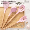 thumbnail image 4 of Juego de utensilios de cocina Astercook, 39 piezas de silicona con mango de madera, 4 of 9