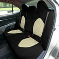 thumbnail image 2 of For 2018-2022 Toyota Camry FH Group Neoprene Custom Fit Waterproof Car Seat Covers - Rear Beige, 2 of 4