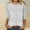 002 Multicolor, variant on Womens 3/4 Length Sleeve Tops Crewneck Casual Plus Size Fall Shirts Loose Fit Three Quarter Sleeve Blouses