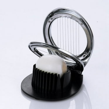 2Pcs Multi Function Stainless Steel Egg Slicer for Hard Boiled Eggs Dishwasher Safe Heavy Duty Egg Cutter Kitchen Helper
